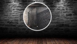 Зеркало Armadi Art Vallessi 545/2 круглое с подсветкой, сенсорная кнопка 80 см, IP24