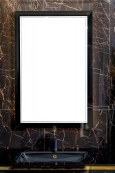 Зеркало Armadi Art Dolce 567-B глянцевый черный 105x70 см